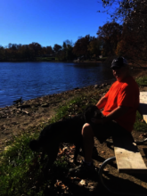 Marley Ferguson with his favorite person ever-Dad