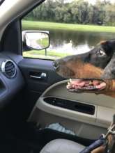 Jet Bielby with Mom in the car....