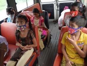 Children utilising free transportation