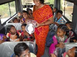 Children travelling in the traveller