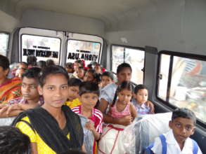 Children coming to rehabilitation centre