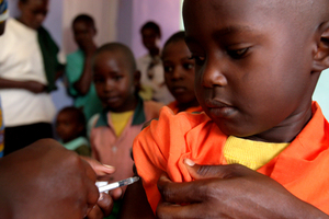 A student from the Pepo La Tumaini Early Childhood Development
