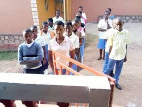 Sec students on the assembly