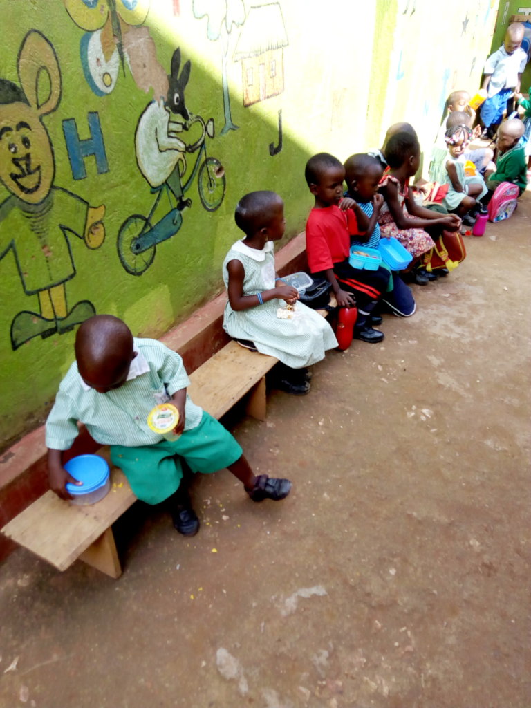 Breakfast in progress