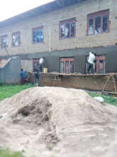 plastering progress