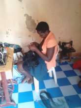GLV doing hair dressings