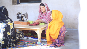 Asma - during stitching the dress