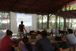 training session with our biologist
