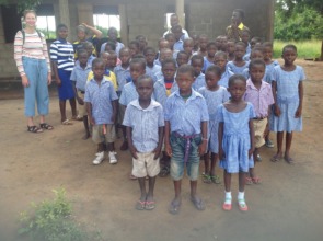 Beneficiaries posing for picture