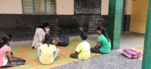 On The School Verandah