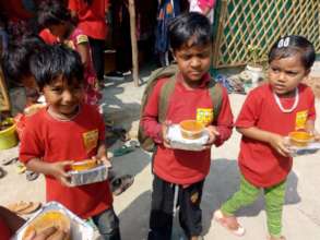 With Uniforms & Mid-day Meals