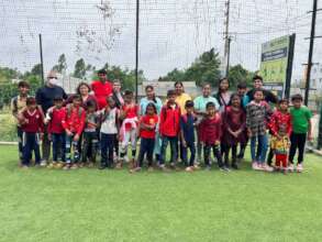 OBLF engaged children of the WPC in sports