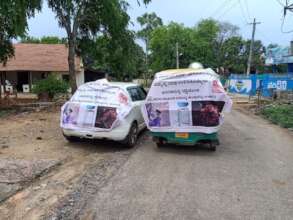 Rented vehicles to create awareness during Covid