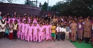 Scholarship students after presentation ceremony