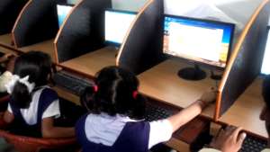 Children are using computer in KSSN