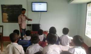 Digital education in classroom