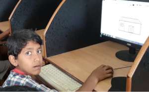 Mrinal* drawing house in Computers