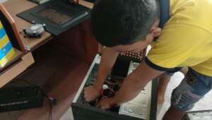 Bansi* arrayed at with Computer Parts