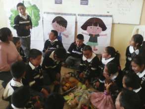 Teacher replicating the program in class