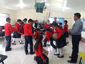 Students during classroom activities