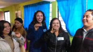 Teachers enjoying their workshop