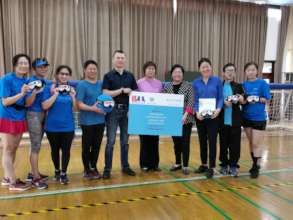 17. Group photo in Goalball Court