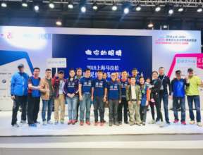 Group photo from main stage of Expo