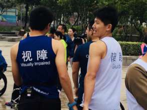 6. Visually impaired runner and guide funner