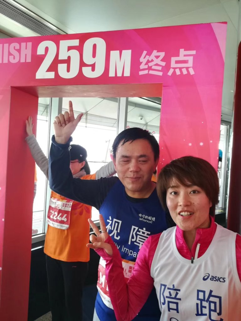 Vertical running in Oriental Pearl Tower on Jan.1