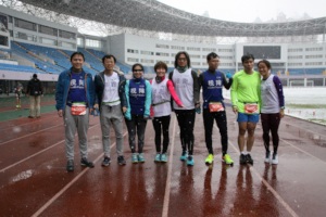 Indoor Triathlon race - running