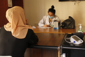 Medical counselling in progress