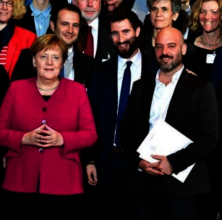The IsraAID Team with Chancellor Angela Merkel