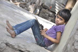 We work with girls in our local slum areas