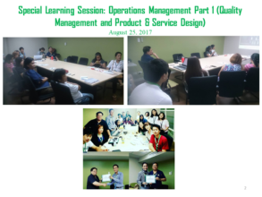 Training on  Management, Product  and Design