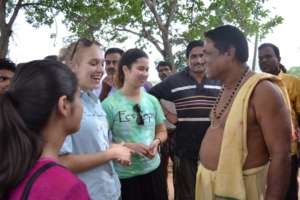 GROW interns meet with local village leaders
