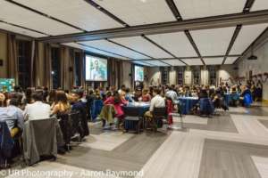 A 2016 GROW trip presentation at Benefit Dinner.
