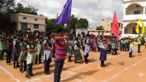 Kids in a parade