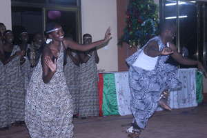 Traditional dance performed by staff and students
