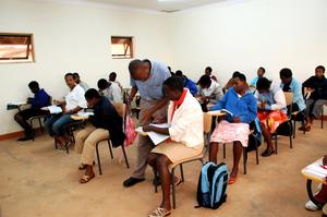 Our young people in class