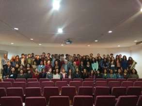 scholarship holders and donors are all together