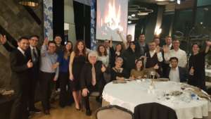 Some of the guests at dinner
