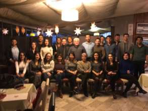 Dinner with donors who were scholarship holders