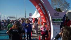 Mrs.Aygunduz run and finished marathon fr students