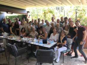 We are all together at breakfast in Izmir