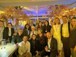PHOTO FROM DINNER WITH SOME GUESTS AND SCHOLARS