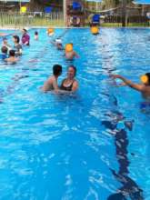 Summer pool activities