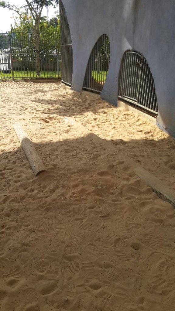 current sand covered play ground