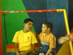 Swinging together . . .