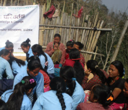 Young participants discuss menstruation and stigma
