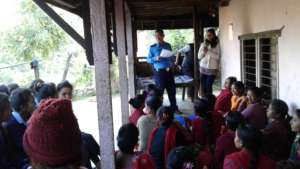 Local Police inform participants of their rights